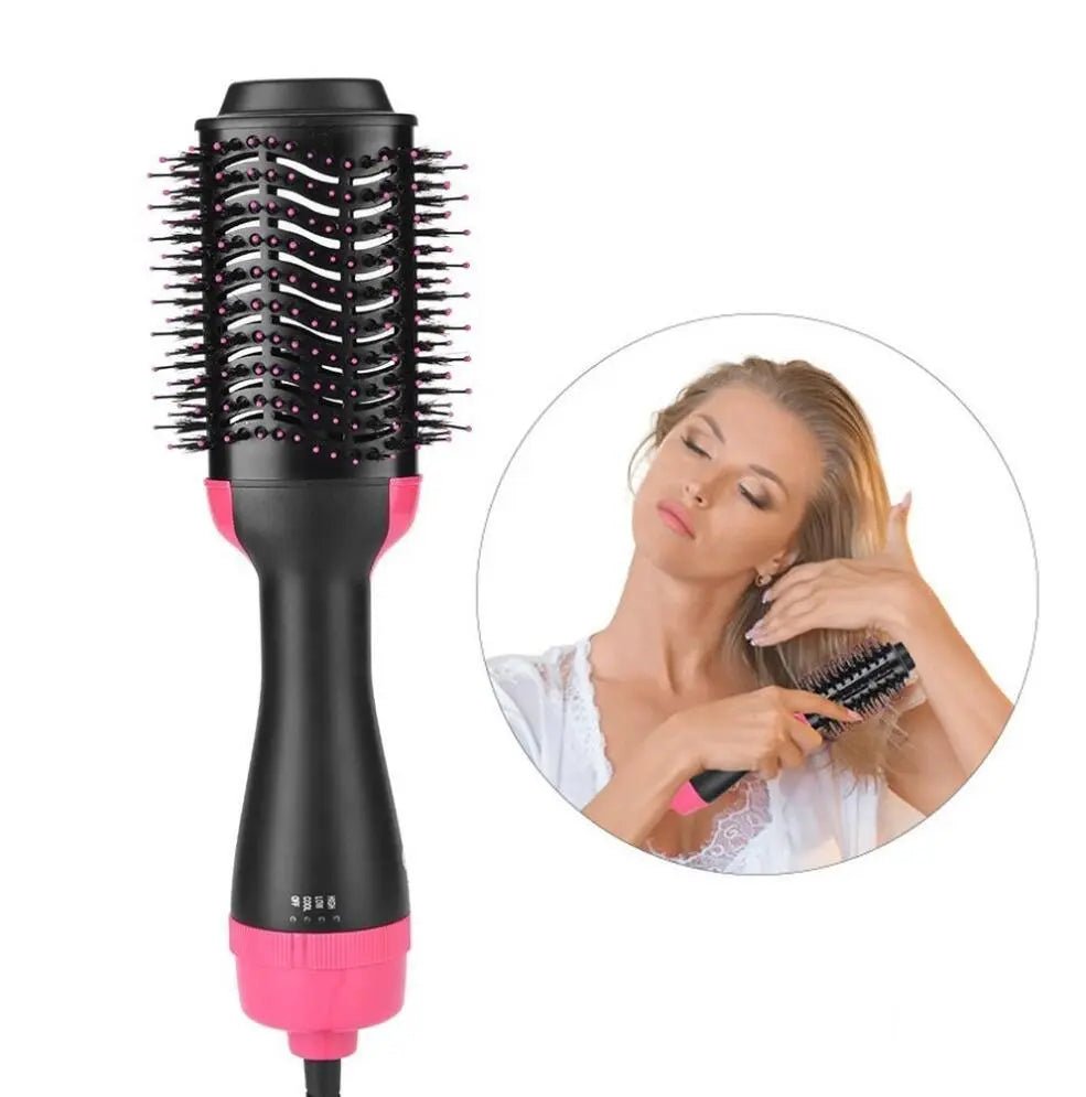 One-Step Electric Hair Dryer Comb Multifunctional Comb Straightener Hair Curling - Natural DeificAccessoires